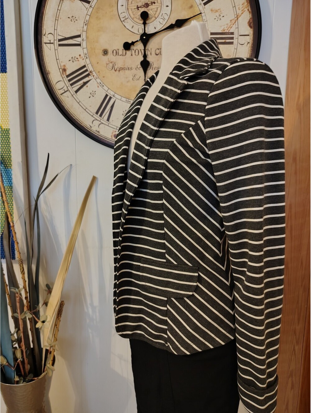 Fenn Wright Manson Women's Striped Blazer Jacket Medium